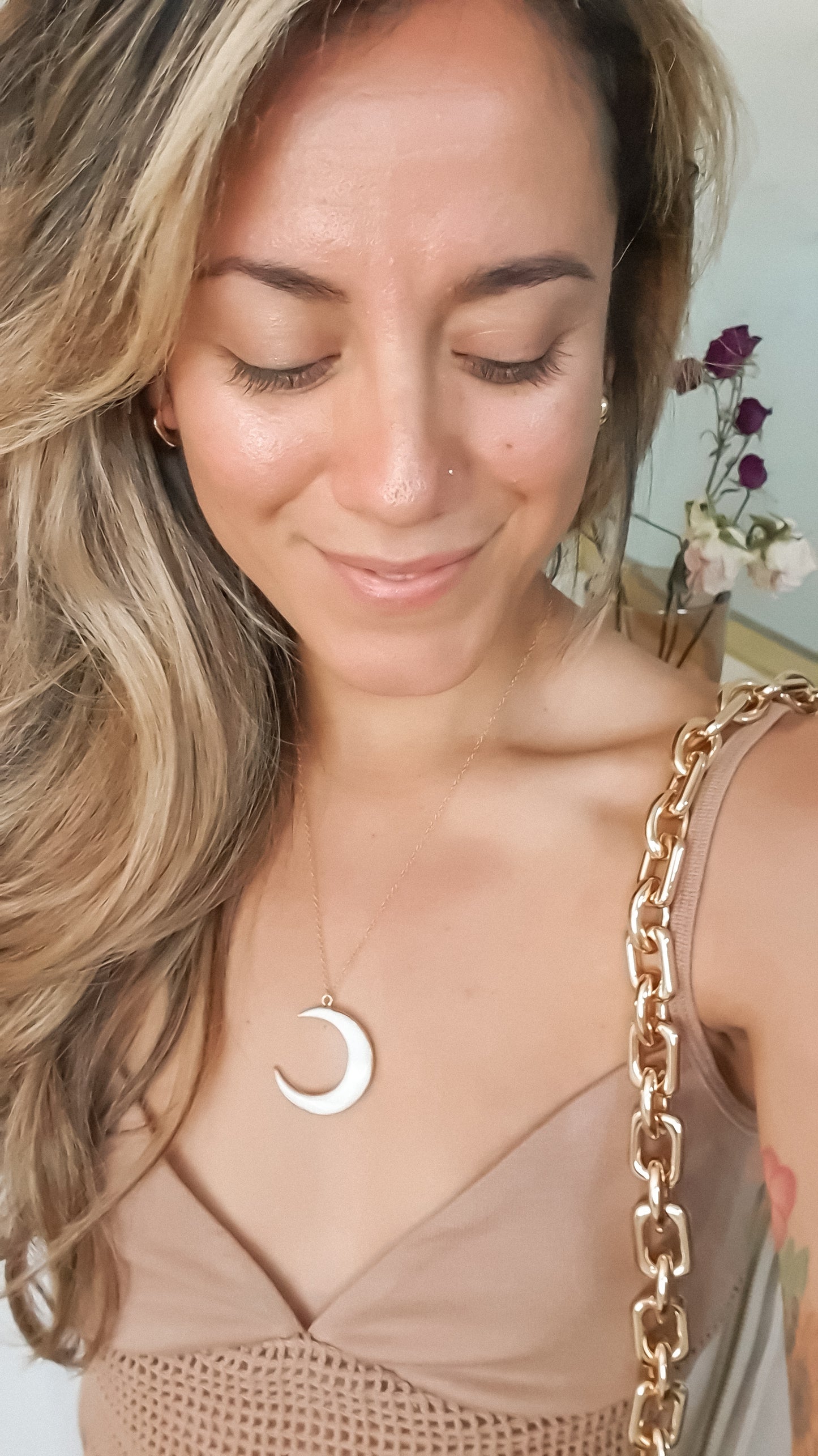 Follow the Moon Necklace